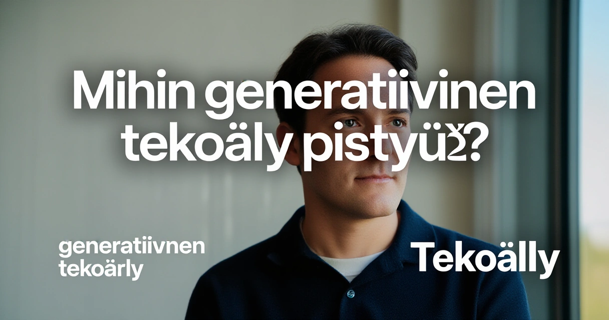 Mihin generatiivinen tekoäly pystyy?